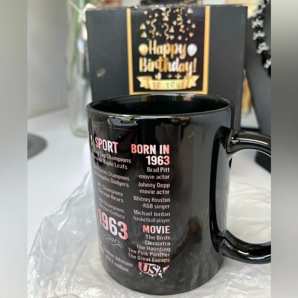 Mug happy 60th birthdays - Picture 3 of 3